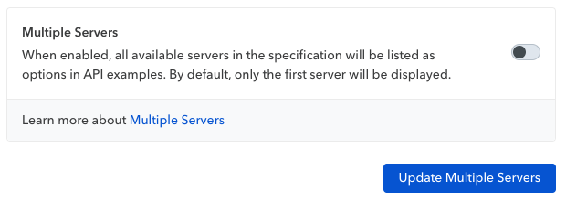 multiple servers setting